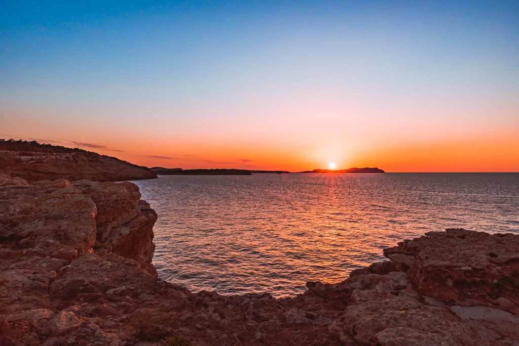 sunset in Ibiza